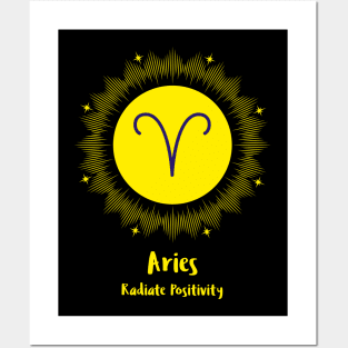 Aries Radiate Positivity Posters and Art